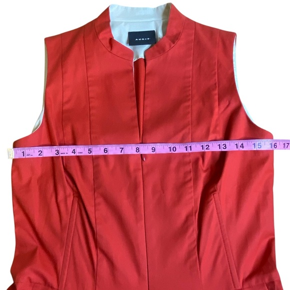 Akris Red Sleeveless Fit & Flare Dress Women’s Size 8 - Picture 9 of 14